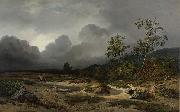 Willem Roelofs Landscape in an Approaching Storm. china oil painting artist